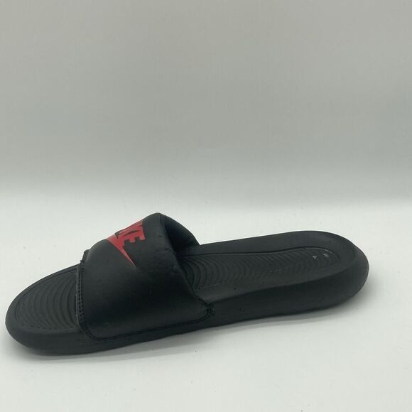 Mens Size 7 Nike Benassi JDI Slides Black Challenge Red Slides 343880-060 - Picture 5 of 9